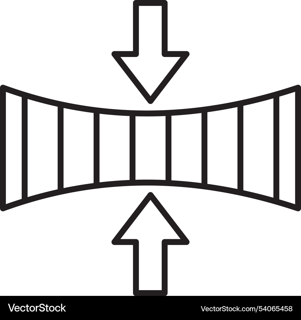 Elasticity line icon design Vector Image