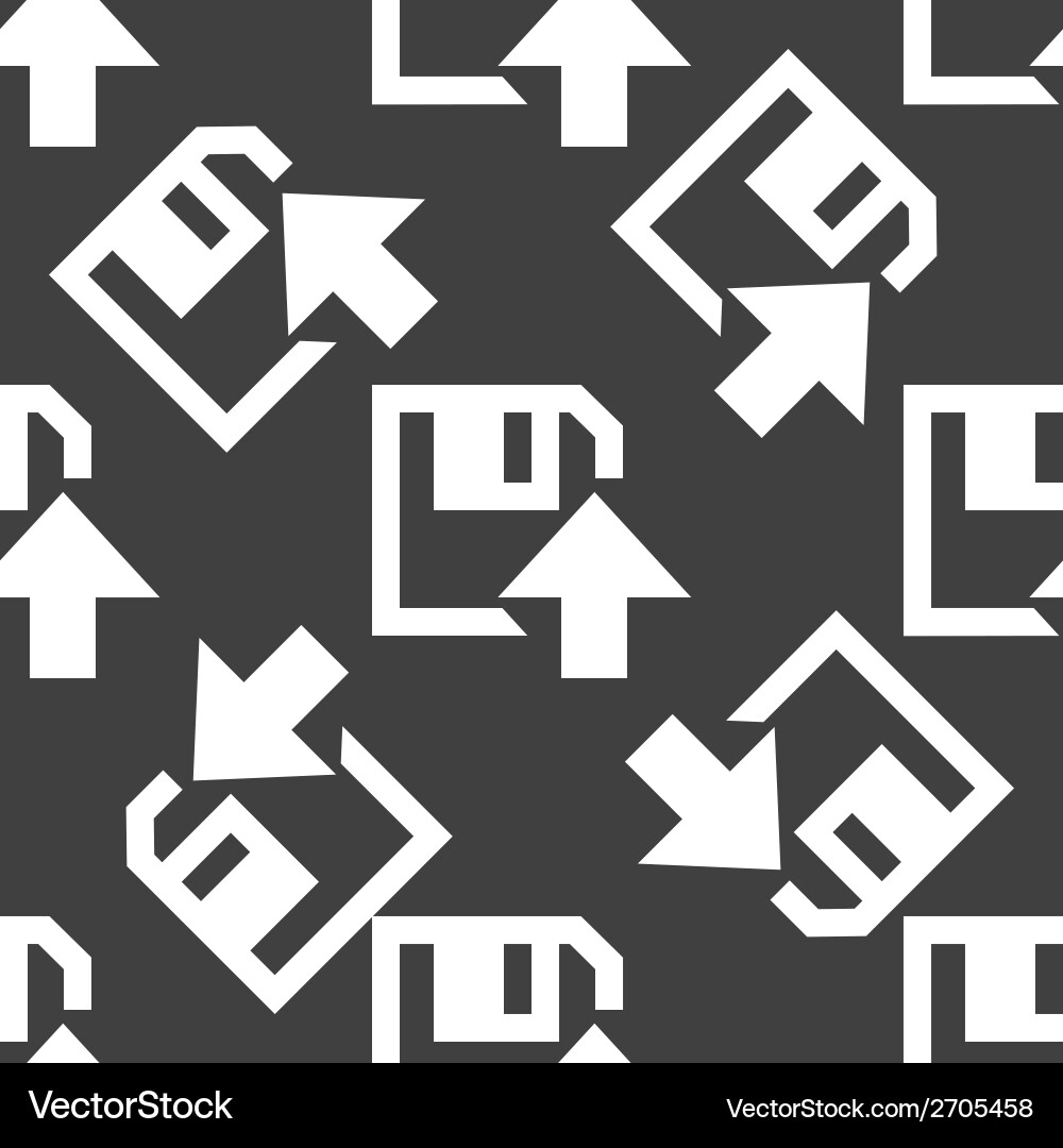 Floppy disk upload web icon flat design seamless vector image