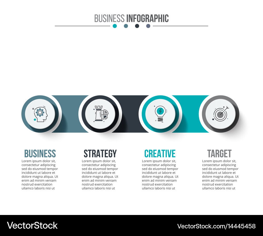 Number Options & Workflow Template Vector Image