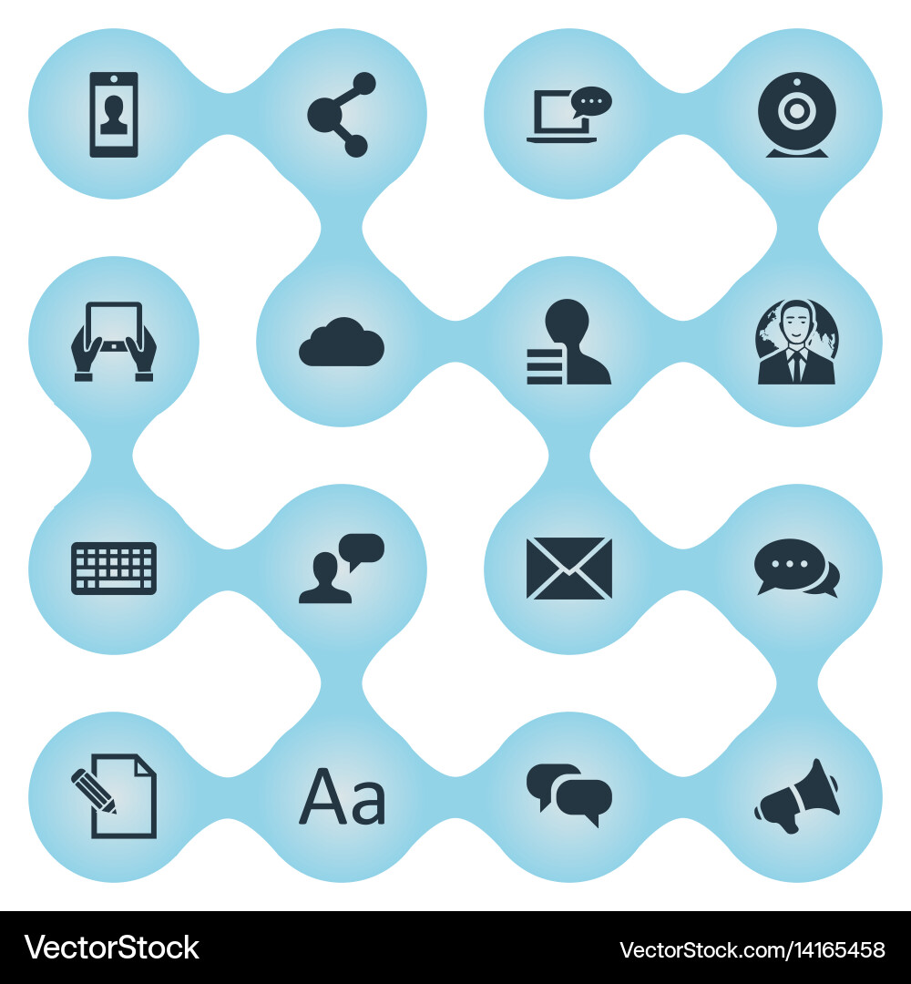 Set of simple user icons Vector Image