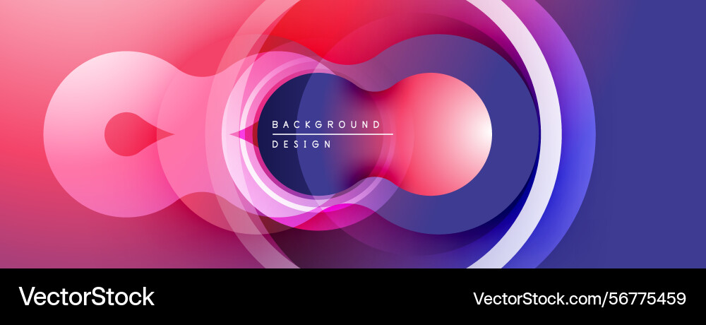 Abstract design features overlapping circles Abstract design features overlapping circles Vector Image