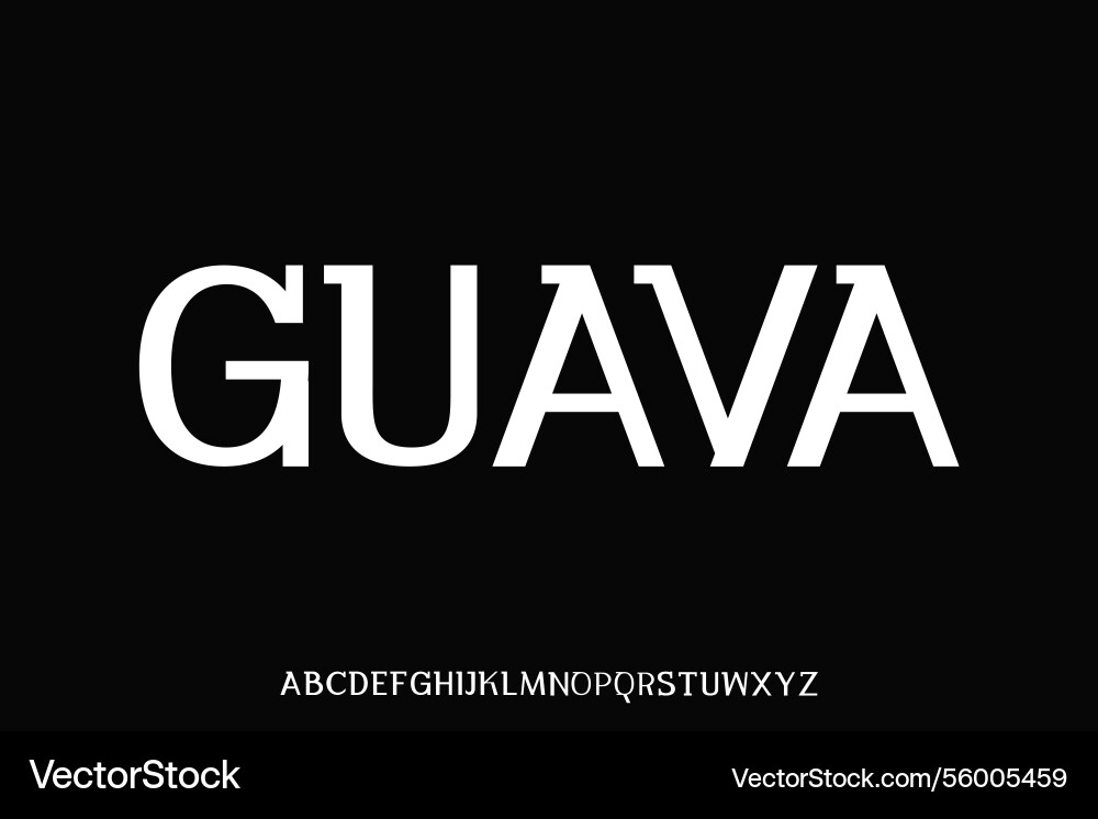 Display alphabet font design suitable vector image