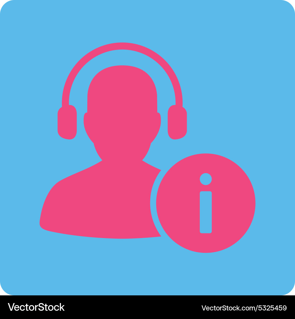 Help desk icon from commerce buttons overcolor set Vector Image
