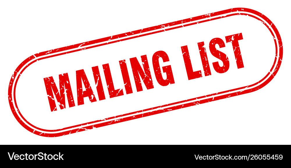 Mailing list Vector Image