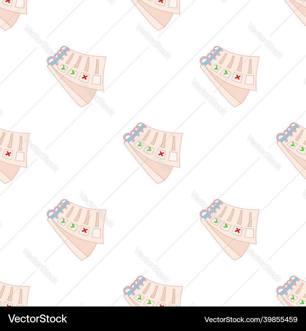 Notepad pattern seamless Notepad pattern seamless vector image