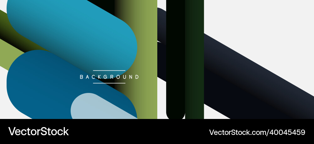 Overlapping round shapes and lines background Vector Image