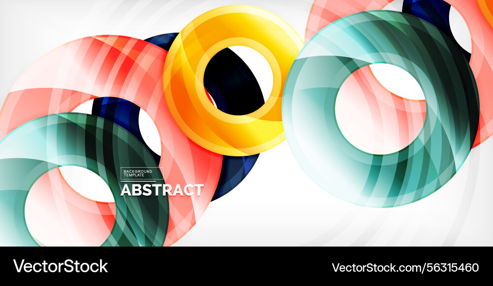 Abstract design features vibrant overlapping Abstract design features vibrant overlapping Vector Image