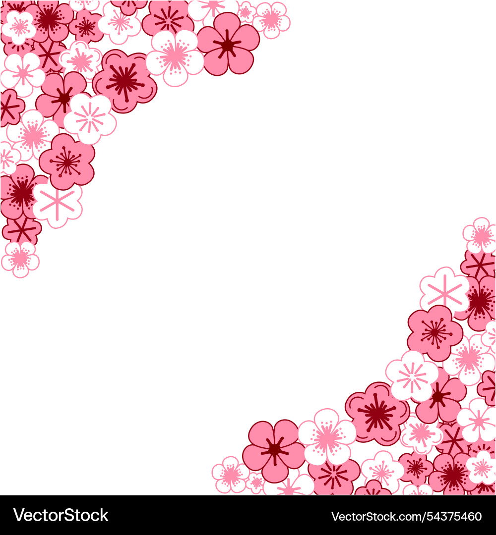 Background of cherry blossoms in full bloom Background of cherry blossoms in full bloom vector image