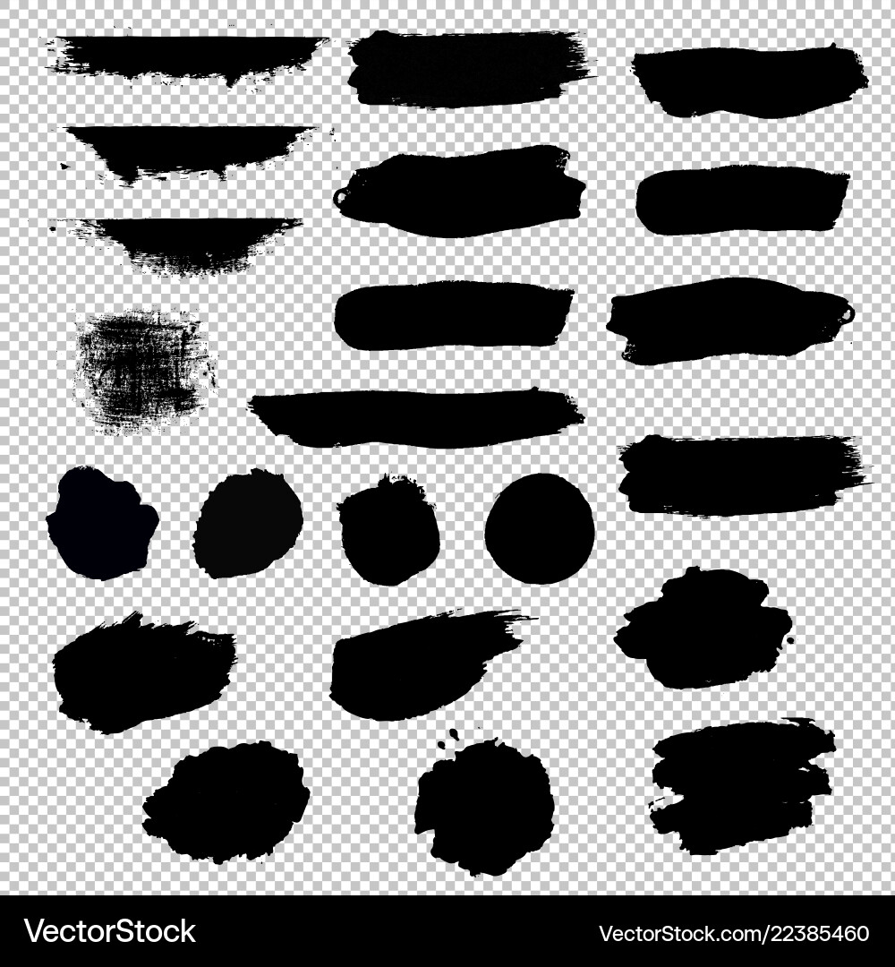 Black blobs set Black blobs set vector image