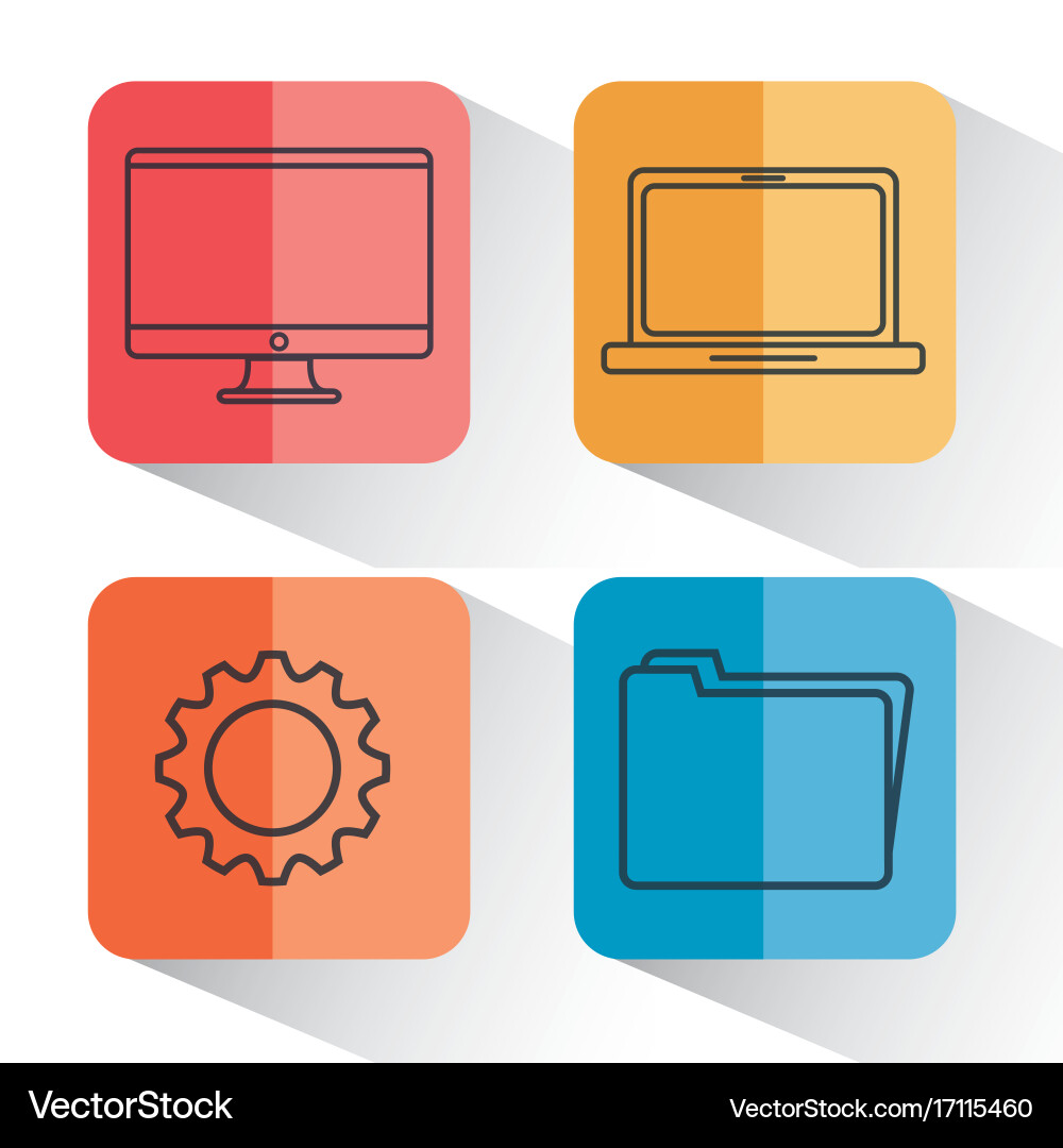 Cloud computing design Vector Image
