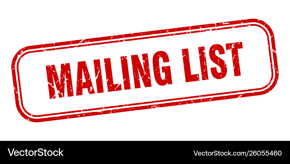 Mailing list Vector Image