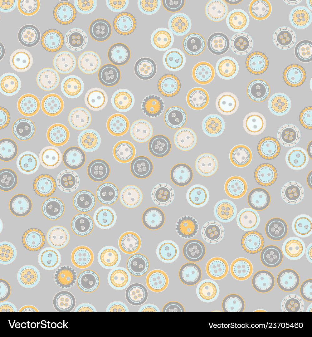 Pastel Button Pattern Vector Image