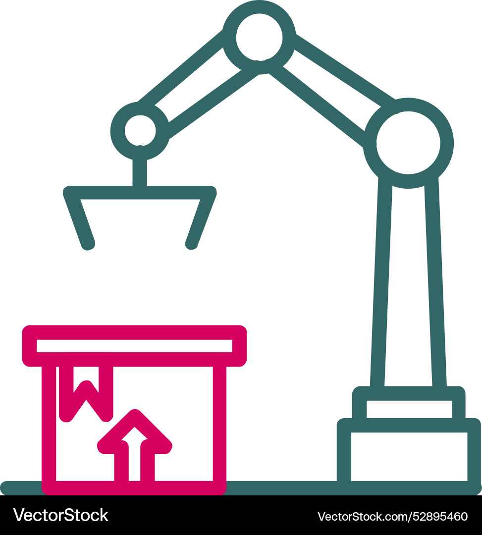 Robot arm icon design Vector Image