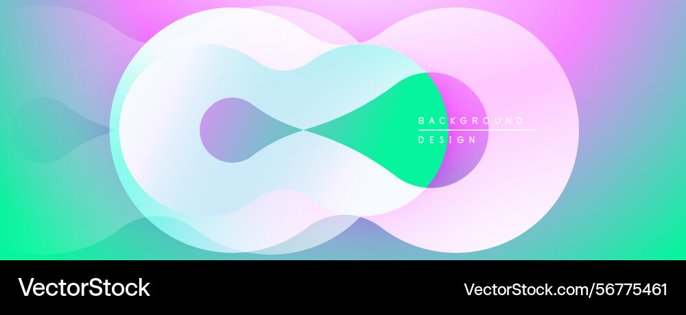Abstract colorful design overlapping shapes Vector Image