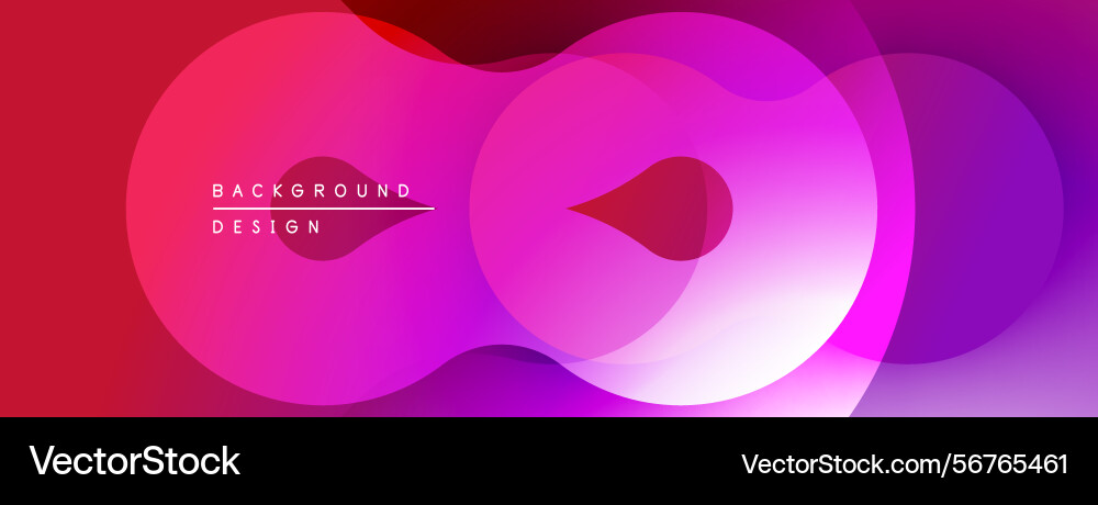 Abstract vibrant shapes overlap creating dynamic Abstract vibrant shapes overlap creating dynamic vector image