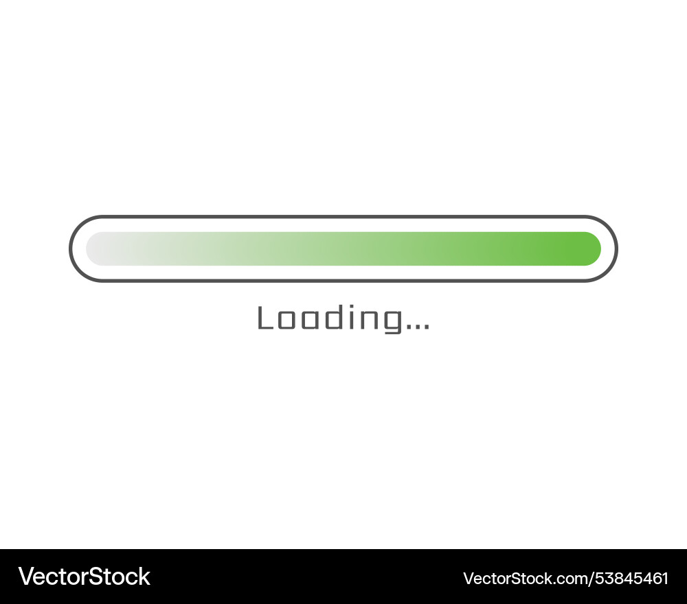 Collection loading bar status icon set of loaded Collection loading bar status icon set of loaded Vector Image