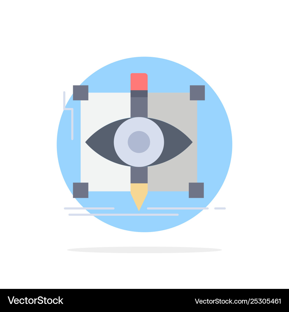 Design draft sketch sketching visual flat color Design draft sketch sketching visual flat color Vector Image