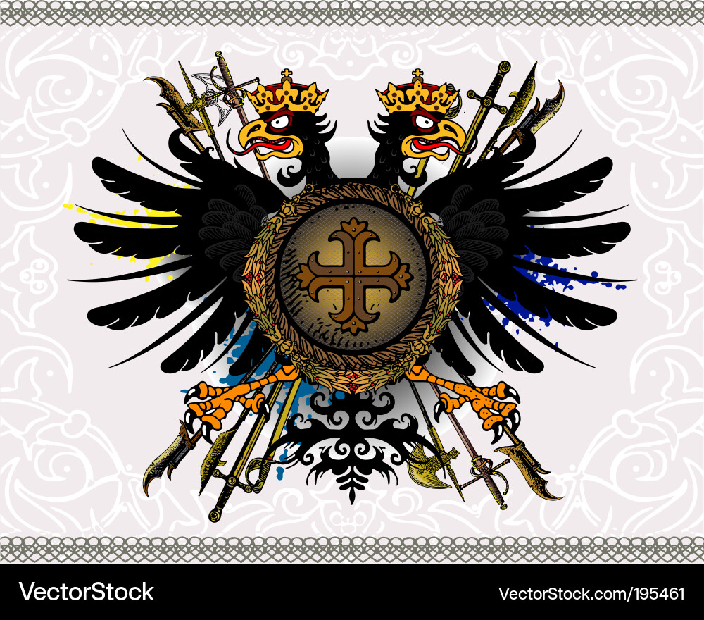 Heraldic Eagle Wappen Vektorbild