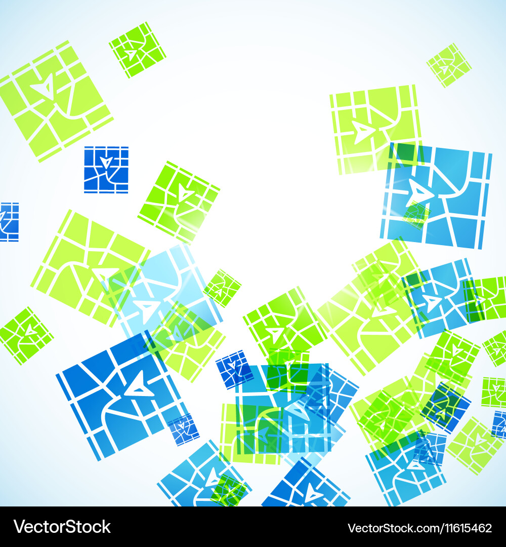 Abstract Pointer Map Background Vector Image