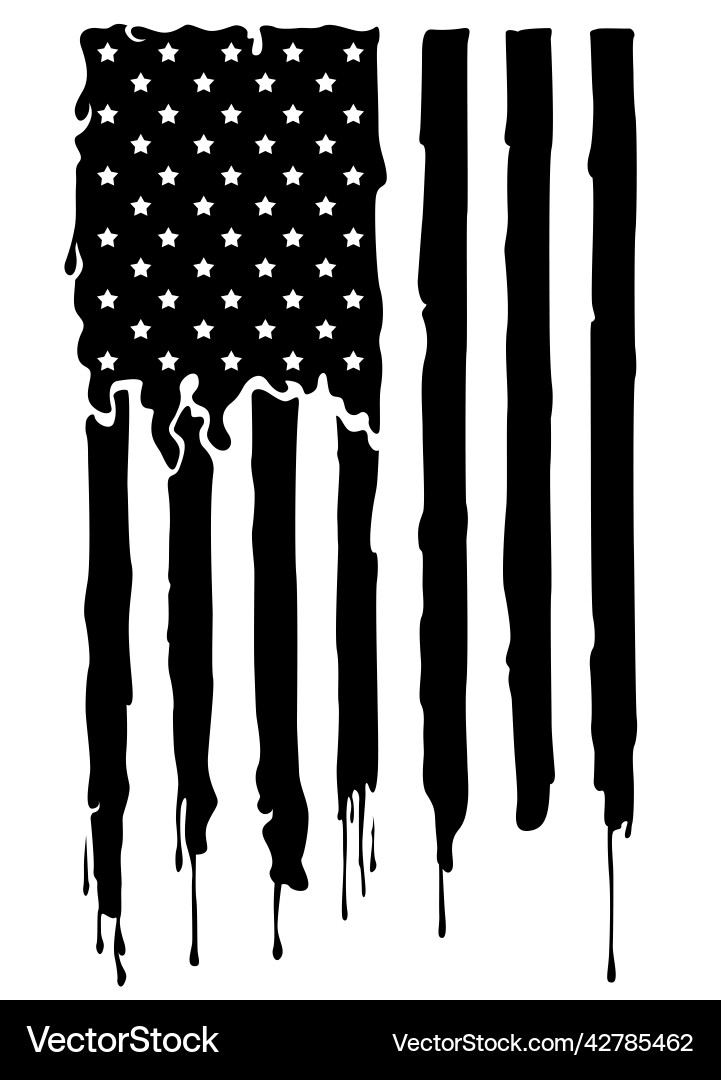 American flag 1 Royalty Free Vector Image VectorStock