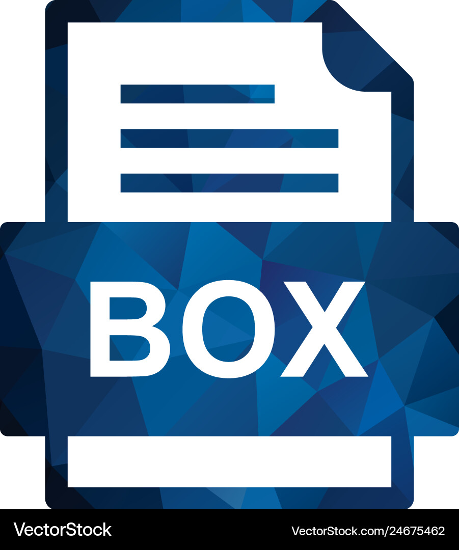 Box file document icon Vector Image
