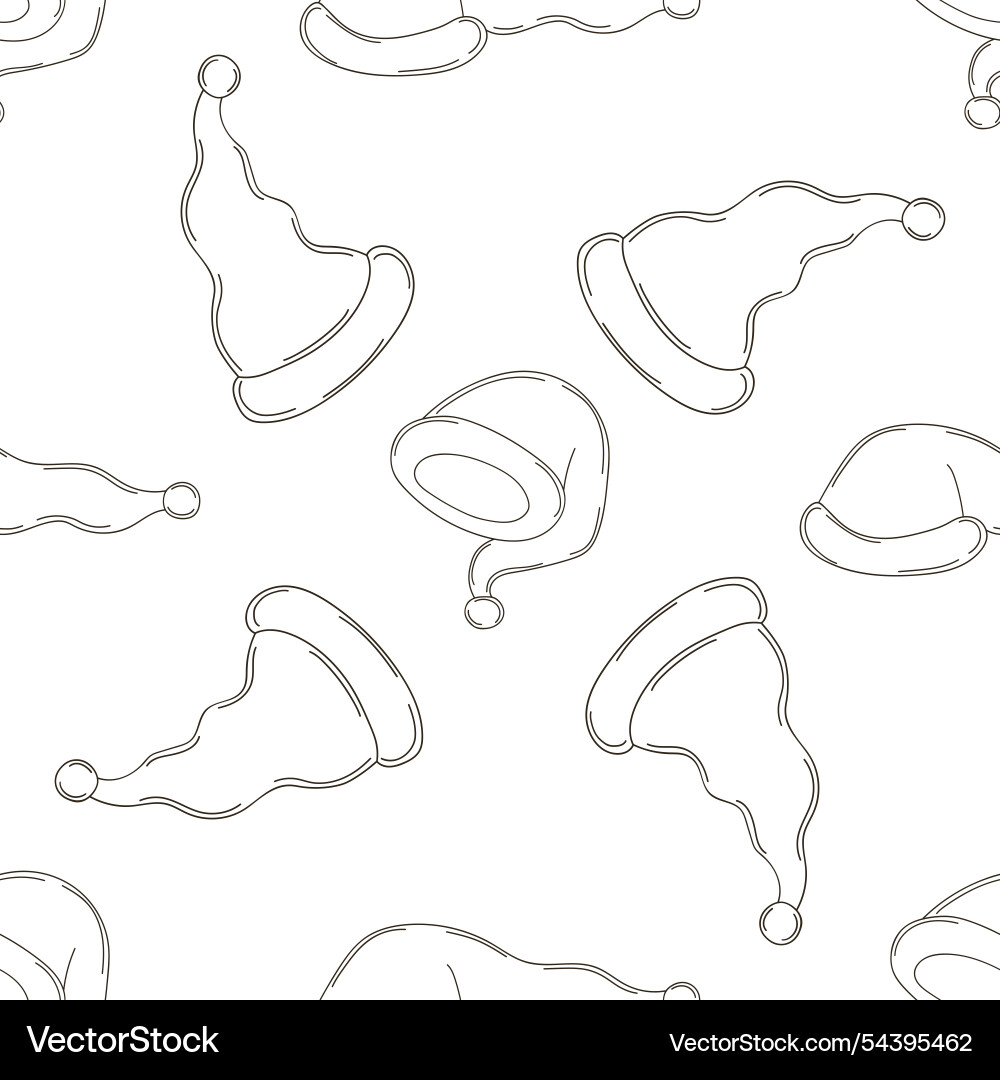 Christmas background coloring pattern in hand Vector Image