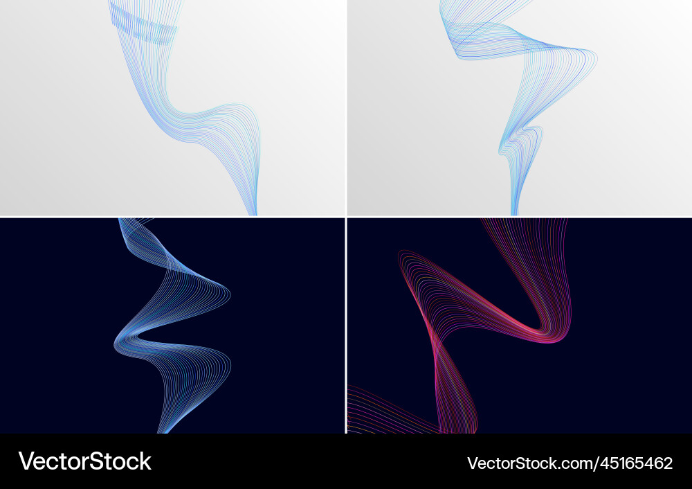 Collection of geometric minimal lines pattern set Collection of geometric minimal lines pattern set Vector Image