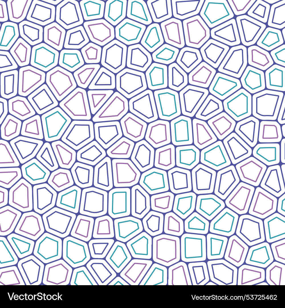 Contour pattern of the mosaic idea Vector Image