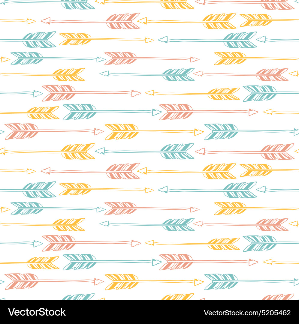 Ethnic Arrow Pattern vector image