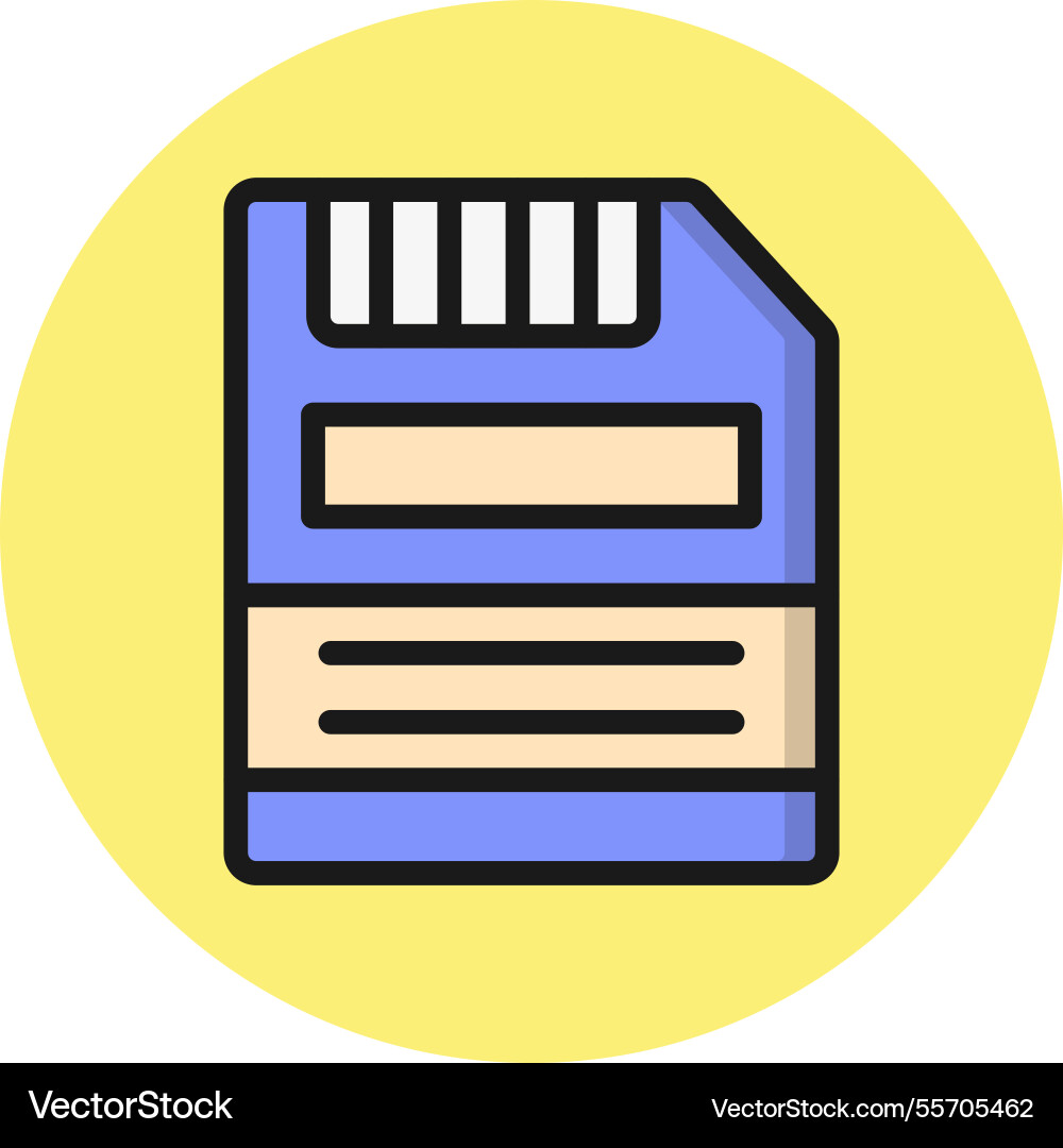 Floppy disk icon design Vector Image