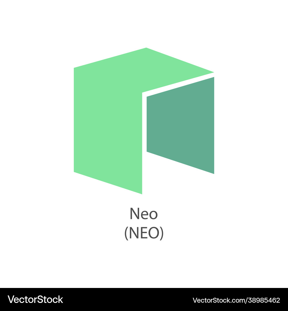 Neo decentralized blockchain internet-of-things Neo decentralized blockchain internet-of-things Vector Image