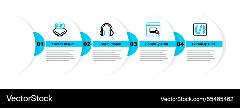 Set line programming language syntax browser Set line programming language syntax browser vector image
