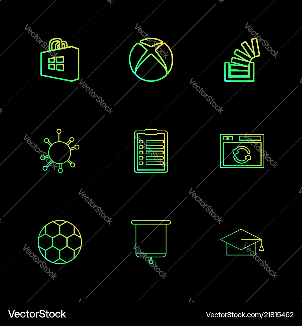 Windows store xbox stackoverflow convocation Vector Image