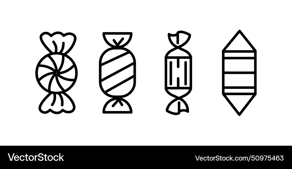 Candy linear icon Royalty Free Vector Image - VectorStock