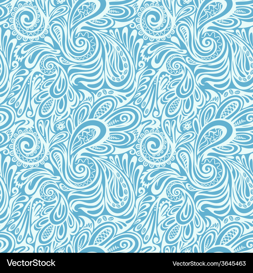 Elegant Paisley Swirl Pattern Vector Image