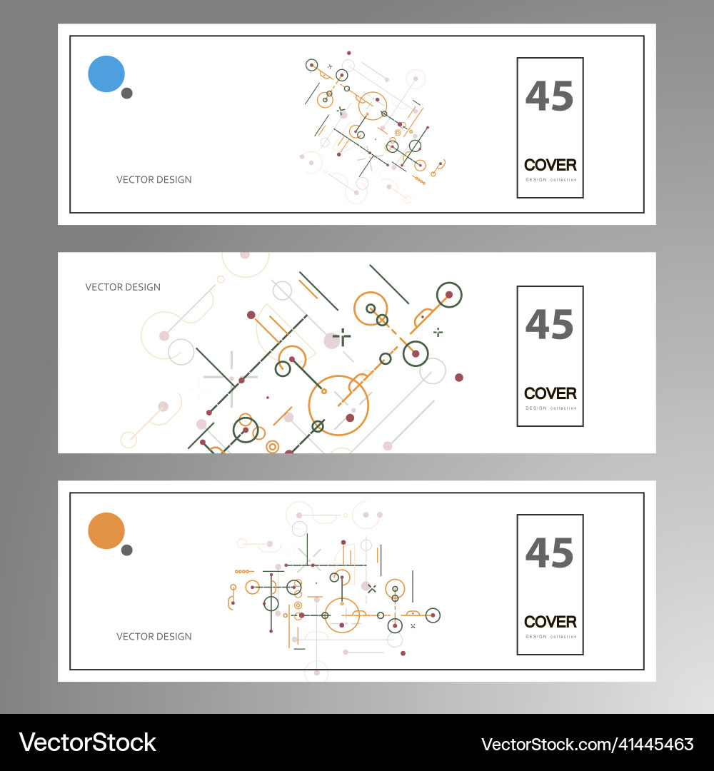 Geometric data design circles dots lines Geometric data design circles dots lines vector image