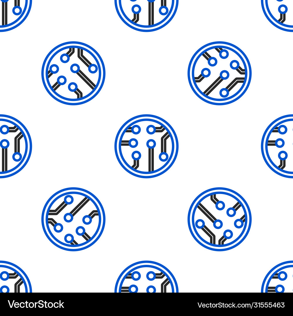 Line processor icon isolated seamless pattern Line processor icon isolated seamless pattern Vector Image