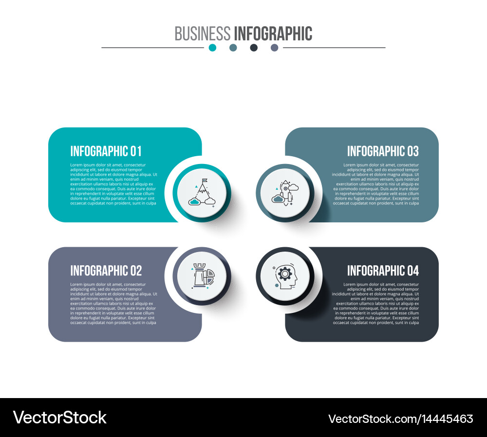 Number Options & Workflow Templates Vector Image