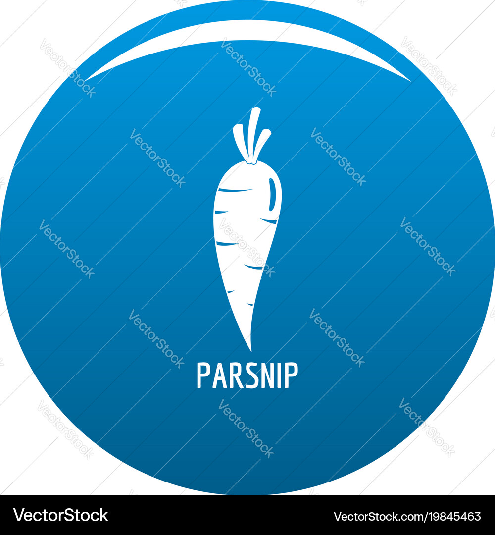 Parsnip icon blue Vector Image