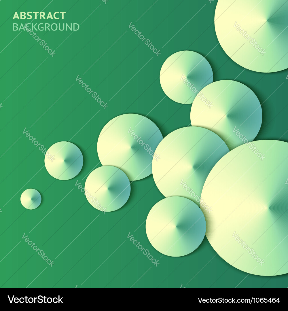 Abstract paper bubbles background with lights Vector Image