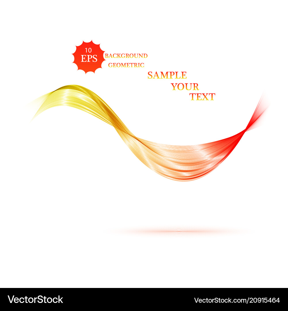 Abstract smooth color wave curve flow Vector Image