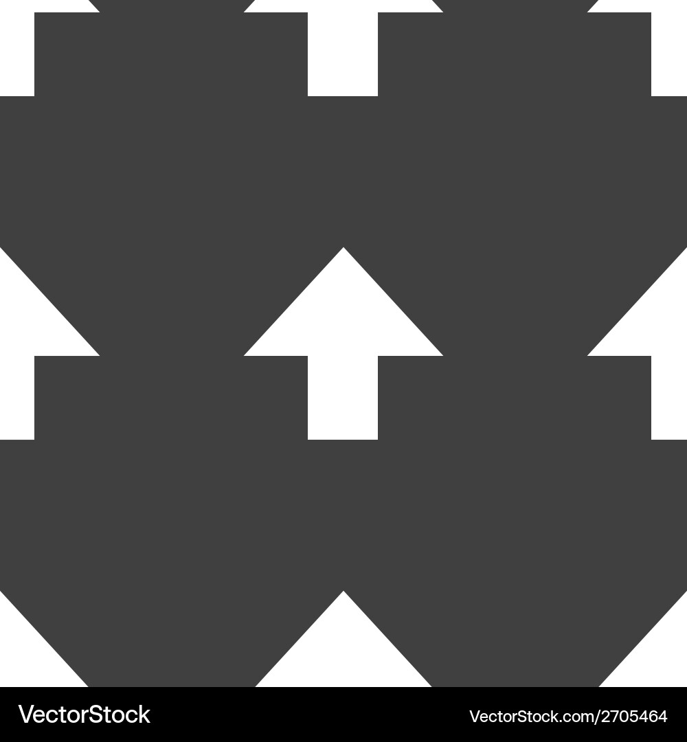 Arrow web icon flat design seamless pattern Vector Image