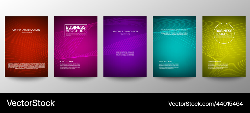 Cover geometric minimal set abstract line pattern Vector Image