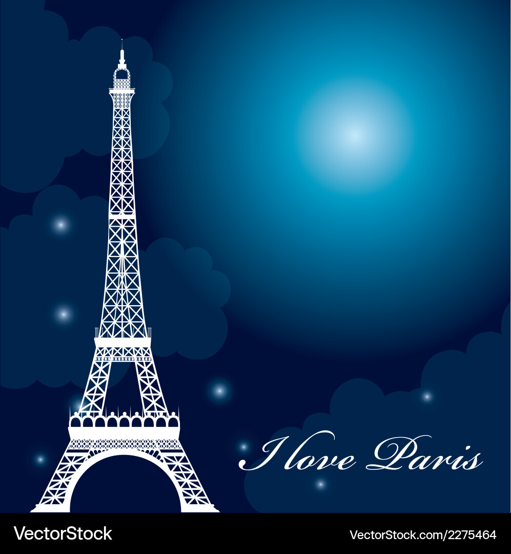 Eiffel tower Vector Image