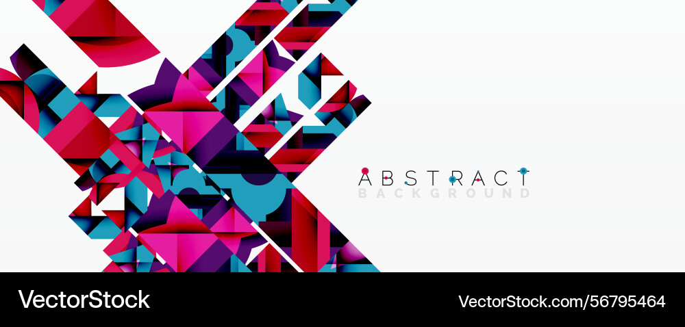 Geometric shapes overlap creating vibrant Geometric shapes overlap creating vibrant vector image
