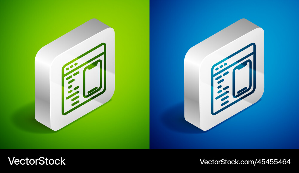 Isometric line software web developer programming Isometric line software web developer programming Vector Image