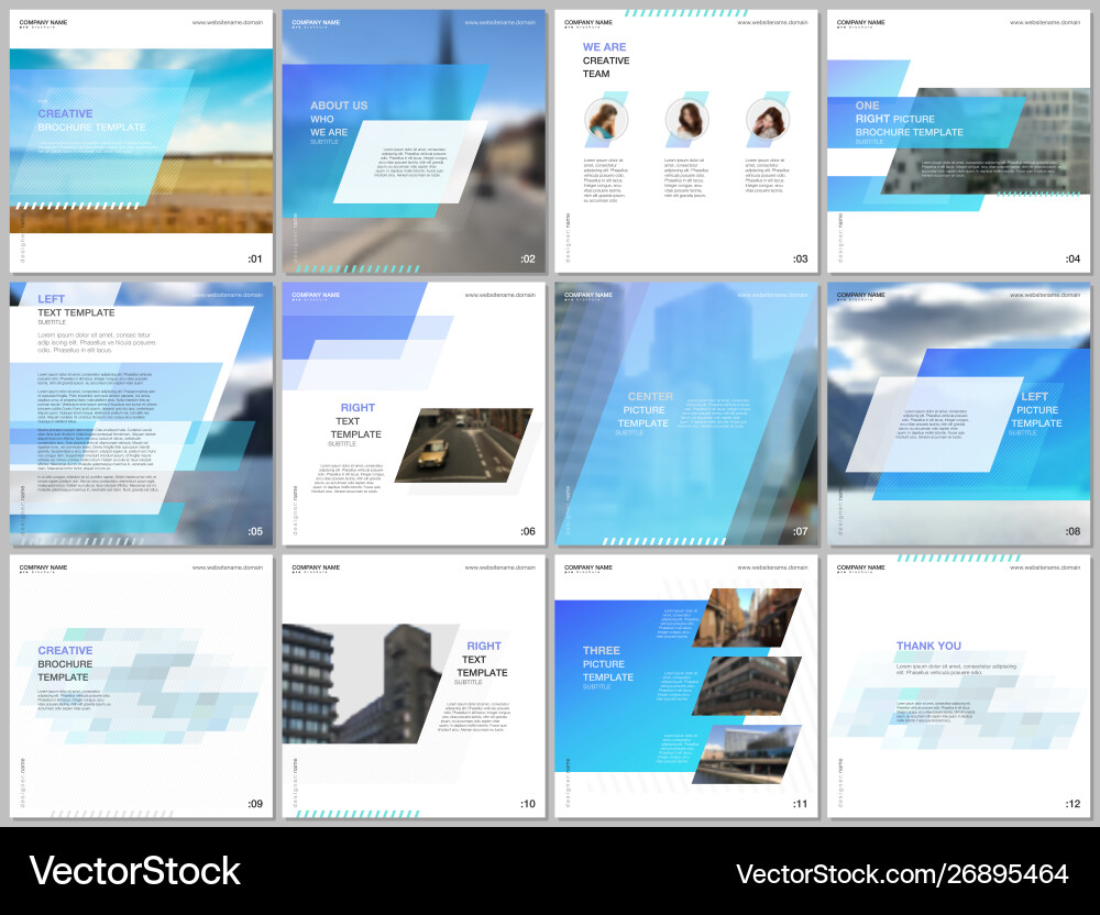 Minimal brochure template with unique fresh Minimal brochure template with unique fresh vector image