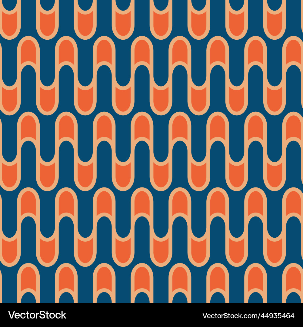 Retro pattern in the style of 70s and 60s Retro pattern in the style of 70s and 60s Vector Image