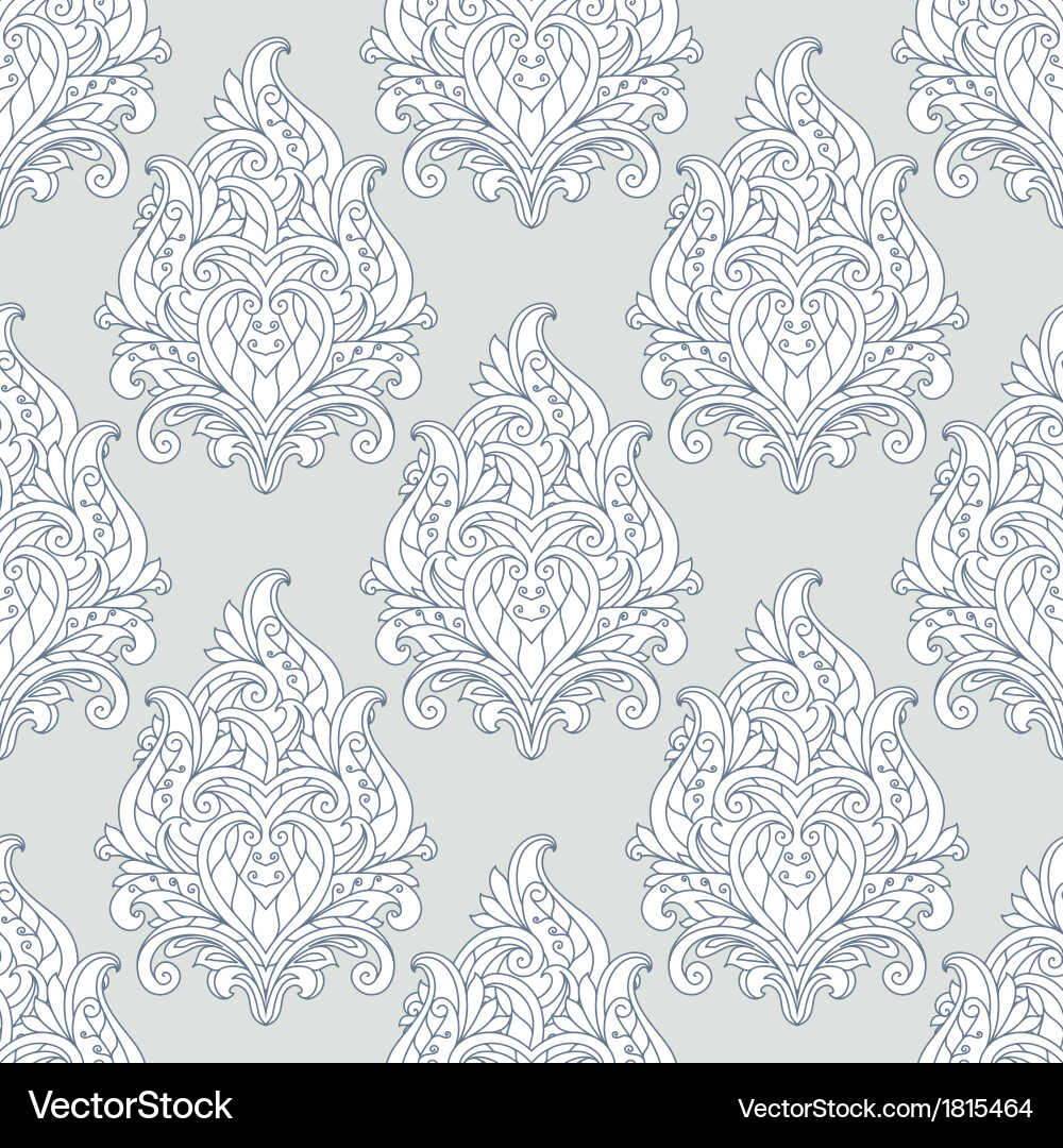 Seamless damask pattern Vector Image