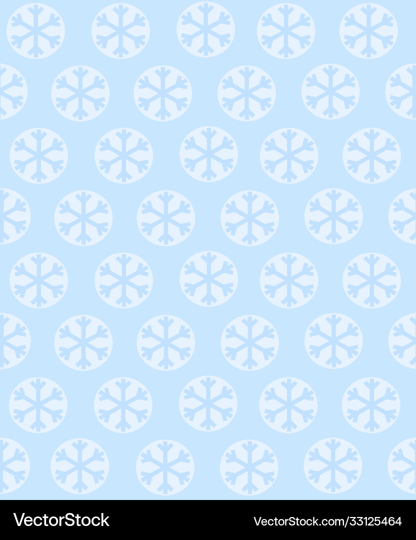 Seamless repeating pattern snowflakes Vector Image